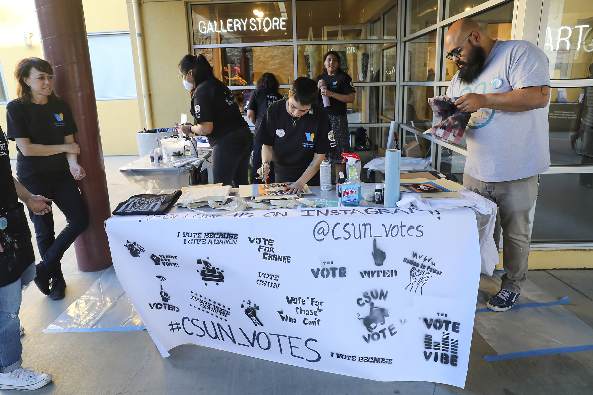 Creative Strategist-Artist in Residence engagement activity in collaboration with the Registrar Recorder supporting their new Voting Systems for all People held on the CSUN campus.